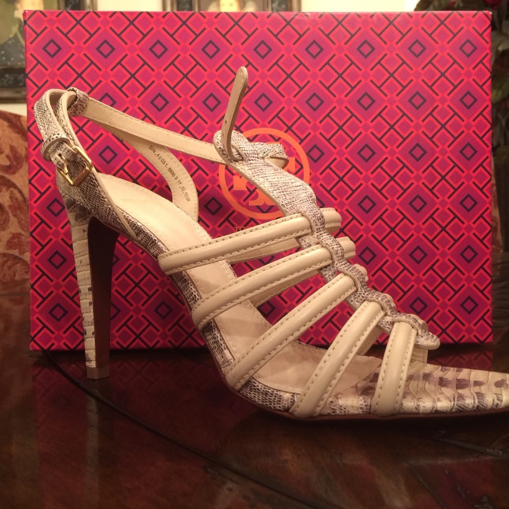 NEW $295 Tory Burch Charlene Caged Sandals 10.5 - Picture 2 of 8